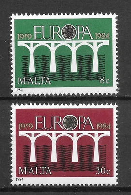MALTA 1984. Sc #641/2; SG #736/7. Europa (C.E.P.T.) - Bridge-25th Anniv. MNH - Image 1 of 2
