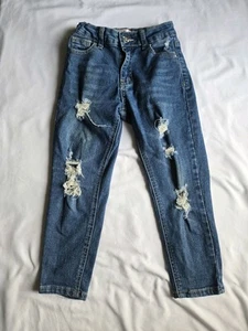 Bonnie Bianca Girls Distressed Ripped Jeans Size 6 - Picture 1 of 3