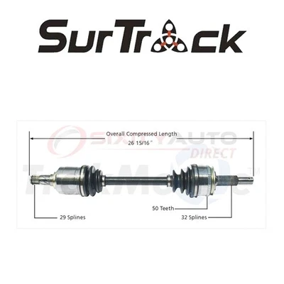 SurTrack CV Axle Shaft for 1993-2002 Mercury Villager 3.0L 3.3L V6 - ax - Imagem 1 de 4