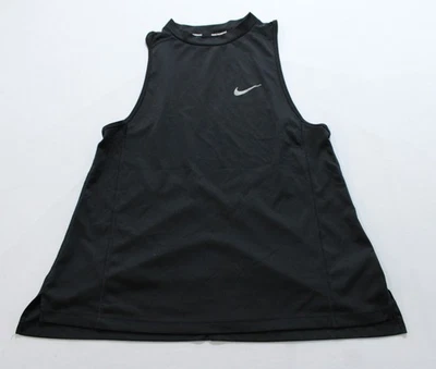 Camiseta sin mangas Nike para mujer Dri-FIT sólida para correr entrenamiento Miler WR4 negra mediana Foto 1 de 4