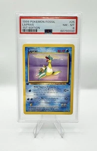 1999 Pokemon Fossil Lapras 25/62 1ST Edition PSA 8 - Picture 1 of 2