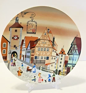 Vintage Rothenburg Collector Plate Barbara Furstenhofer 7.5” W. Germany 1980s - Picture 1 of 8