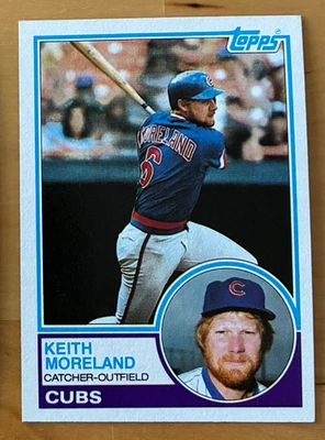 1983 Topps #619 Keith Moreland - Chicago Cubs - NM - Image 1 of 2