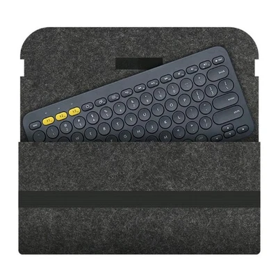 for K380 K480 Wireless Keyboard Carrying Case Storage Bag Anti Shock Wool Felt - Image 1 of 4