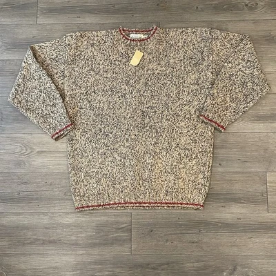 Suéter De Colección Eddie Bauer Para Hombre Grande Lana Mármol Cuello Redondo Años 90 Hong Kong Foto 1 de 4