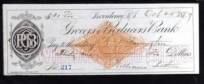 5H228 -  1867   WILLIAMS  BROTHERS   -  PROVIDENCE, R.I - Image 1 of 2