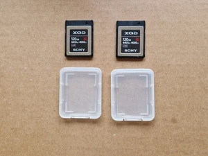 2 x 120GB Sony XQD G Series R440MB/s W400MB/s Memory Cards - Picture 1 of 1