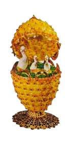 Walco Panorama Egg Ornament Kit 6140 Duck Pond Beaded DIY Easter Craft 1970s - Picture 1 of 8