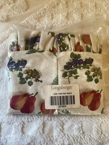 Longaberger Fruit Medley Hostess Corn Basket Liner Round 17”Dia 11”H 2274830 NEW - Picture 1 of 7