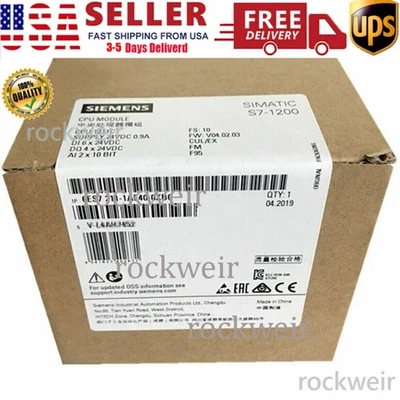 Nova CPU Siemens 6ES7 211-1AE40-0XB0 6ES7211-1AE40-0XB0 SIMATIC S7-1200 1211C - Imagem 1 de 3