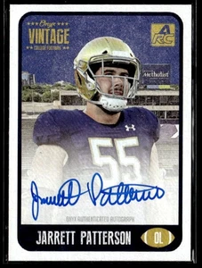 L17,952 - 2021 Onyx Vintage College Autographs Black #CAJP Jarret Patterson - Picture 1 of 2