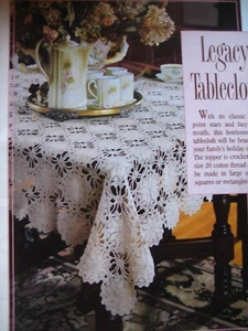 Mantel Legacy (#601-9) patrón ganchillo vintage - Imagen 1 de 1