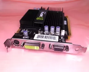 PCIe x16 nVIDIA XFX GF8500GT 500M 512MB DDR2 TV DVI VGA DVI Video Card (040424) - Picture 1 of 5