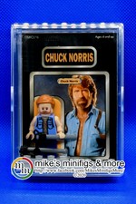 CHUCK NORRIS Custom Carded Minifigure Display Mini-Figure Invasion U.S.A.