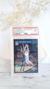 2018-19 Donruss Optic Anthony Davis SSP /39 Black Velocity Refractor PSA 9 Mint! - Picture 1 of 2