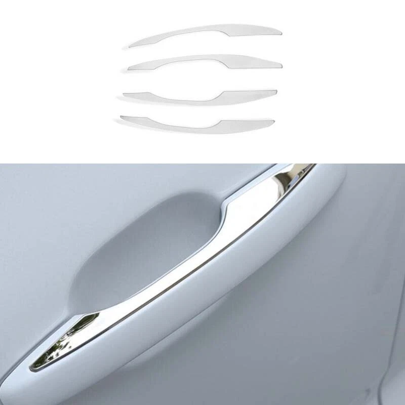 For Volvo XC60 Exterior Outside Door Handle Cover 2018-2023 4pcs Chrome Titanium - Imagem 1 de 4