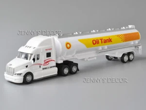 1:50 Scale Diecast Vehicle Model Toy Peterbilt Tractor With Fuel Tanker Truck - Picture 1 of 15