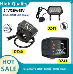 Display LCD e-bike UART 24V/36V/48V per motore centrale BAFANG BBS01 BBS02 HD - Foto 1 di 36
