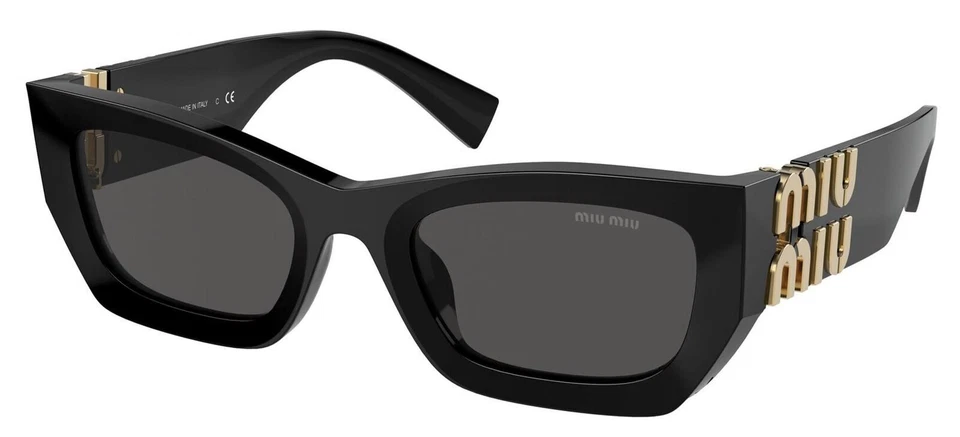 Miu Miu 1AB5S0 Women's Rectangle Sunglasses - Black