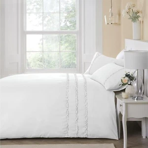 Serene felicia frill super king Soft Touch 100% Polyester Duvet Cover Set - Picture 1 of 4