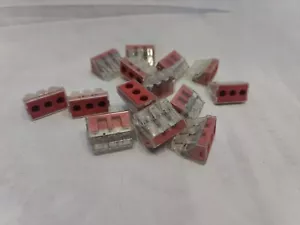 WAGO INSULATED WIRE CONNECTOR RED #773-173. BRAND NEW 14 Piece. Pt Box Balance. - Picture 1 of 8