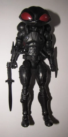 Mattel DC Multiverse Black Manta Trench Warrior series complete & excellent Cover