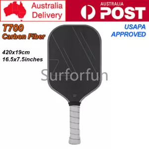 Raqueta pickleball de fibra de carbono pickball pickball murciélago panal núcleo borde de poliuretano termoplástico - Imagen 1 de 7