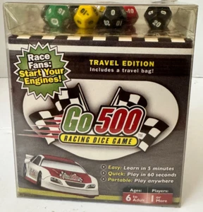 Vintage Go 500 Racing Dice Game Travel Edition w/ Travel Bag NIB 2006 Front 9 - Picture 1 of 8