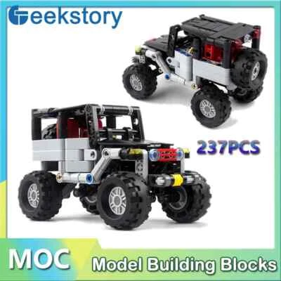 Creative Mini Buggy Car MOC Building Blocks Set Jeep Car Climbing Off-road Wheel - Image 1 of 4
