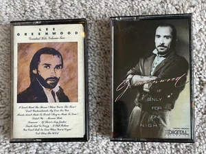 Lee Greenwood 2 Cassette Tape Lot Vintage Greatest Hits & If Only For One Night - Picture 1 of 3