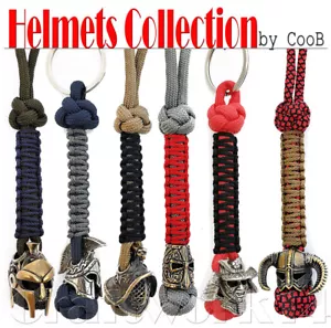 Paracord Messer Schlüsselband Schlüsselanhänger mit handgegossen Paracord Perle Perlen HELM Coob - Bild 1 von 26