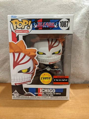 Funko Pop! Bleach Ichigo 1087 Chase Special Edition AAA Anime Box Damage Cover