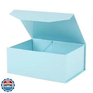OBMMIRAO stabile faltbare Geschenkboxen (5 Stück): blau, rechteckig (9,5x7x4 Zoll - Bild 1 von 5