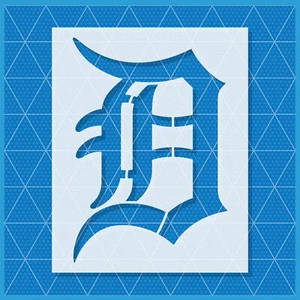 Detroit Tigers Stencil – Baseball Team Fan Art, Sports Craft, Wall Decor Design - Picture 1 of 4