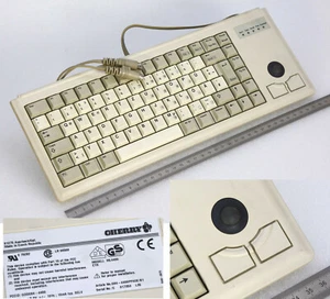 MINI TASTATUR + TRACKBALL CHERRY ML4400 G84-4400PPADE/01 KASSE SERVERSCHRANK - Bild 1 von 1