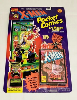 Toy Biz Pocket Comics Marvel X-Men Spy Mission 1994 juego  Foto 1 de 4