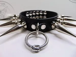 LEDER RIESENBONDAGE STACHELIGER CHOKER. SYMPHONIE (MDLC0084)... INNERHALB DER VERSUCHUNG) - Bild 1 von 10