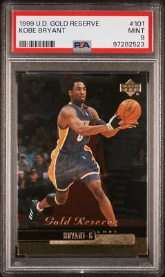 1999 UD Gold Reserve Kobe Bryant   **PSA 9**   *Low POP, only 23 None Higher!!* - Image 1 of 2