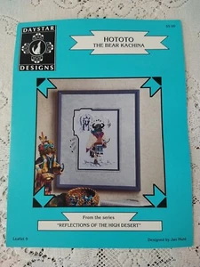 HOTOTO Bear Kachina Southwest Cross Stitch Patt Native American Daystar Designs - Picture 1 of 3