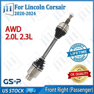 Eje CV pasajero delantero derecho original eje para Lincoln Corsair 2020 21 22 23 24 AWD Foto 1 de 4