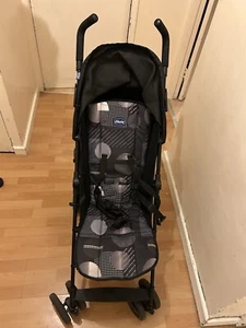 Chicco London Stroller - Black Pattern Pushchair - Picture 1 of 2