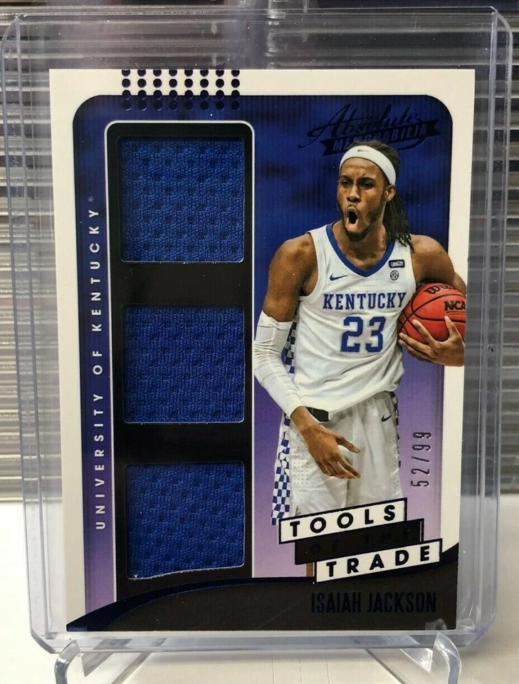 2021/22 Chronicles Draft ABSOLUTE 3X JERSEY RELIC RC ISAIAH JACKSON BLUE #52/99 - Image 1 of 1