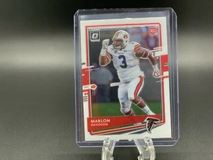 Tarjeta de novato Donruss Optic #135 2020 Marlon Davidson radiocontrol Atlanta Falcons Auburn - Imagen 1 de 2