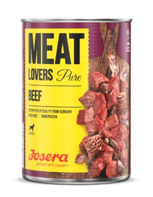 JOSERA Meat Lovers Pure Beef 6x400g | Nassfutter mit hohem Fleischanteil (Rind) - Bild 1 von 2