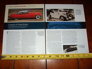 FRANK KURTIS - CUSTOM CARS - ORIGINAL 2012 ARTICLE - Picture 1 of 3