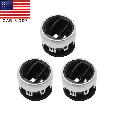 3X Persiana de ventilación de aire acondicionado para tablero central FR3Z-19893-AE para Ford Mustang 2015-2020 Foto 1 de 4