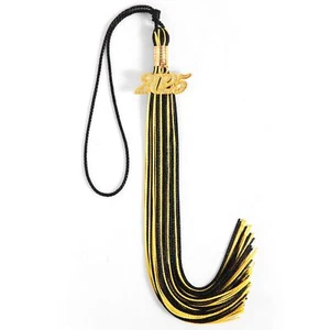 2025 Tassel Graduation, Graduation 2025, 9" Size with 2025 Black Gold - Picture 1 of 6
