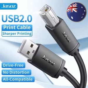JASOZ USB Cable for Printer Brother Canon Dell Epson HP Male Type A to B 1m 2m - Picture 1 of 13