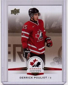 DERRICK POULIOT 14/15 Upper Deck Team Canada Juniors #112 Gold Sepia Rookie SP - Picture 1 of 1