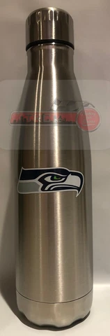 Seattle Seahawks NFL 17oz Team Logo Stainless Steel Water Bottle FREE SHIP!! Cover